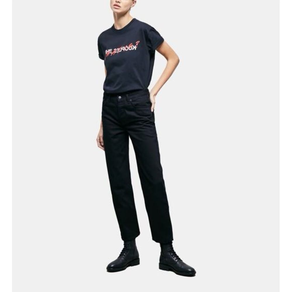 The Kooples Vestiaire Carry Over Straight Leg Jeans in Black NWT! size 26